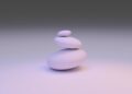3d illustration of abstract stone balancing which can be useful for spirituality website/blog or you can use this anywhere you want.