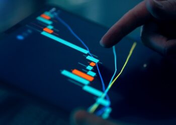 Cryptocurrency market analytics tablet interface future profits