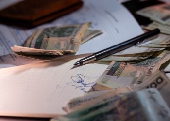 Personal finance income expenses budget planning. Household money management salary control spending habits savings decisions contract signature paperwork accounting responsibility stability lifestyle Europe