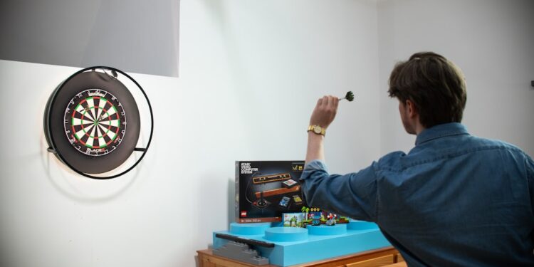 Playing darts