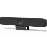 Logitech Rally Bar Huddle in graphite, zijaanzicht