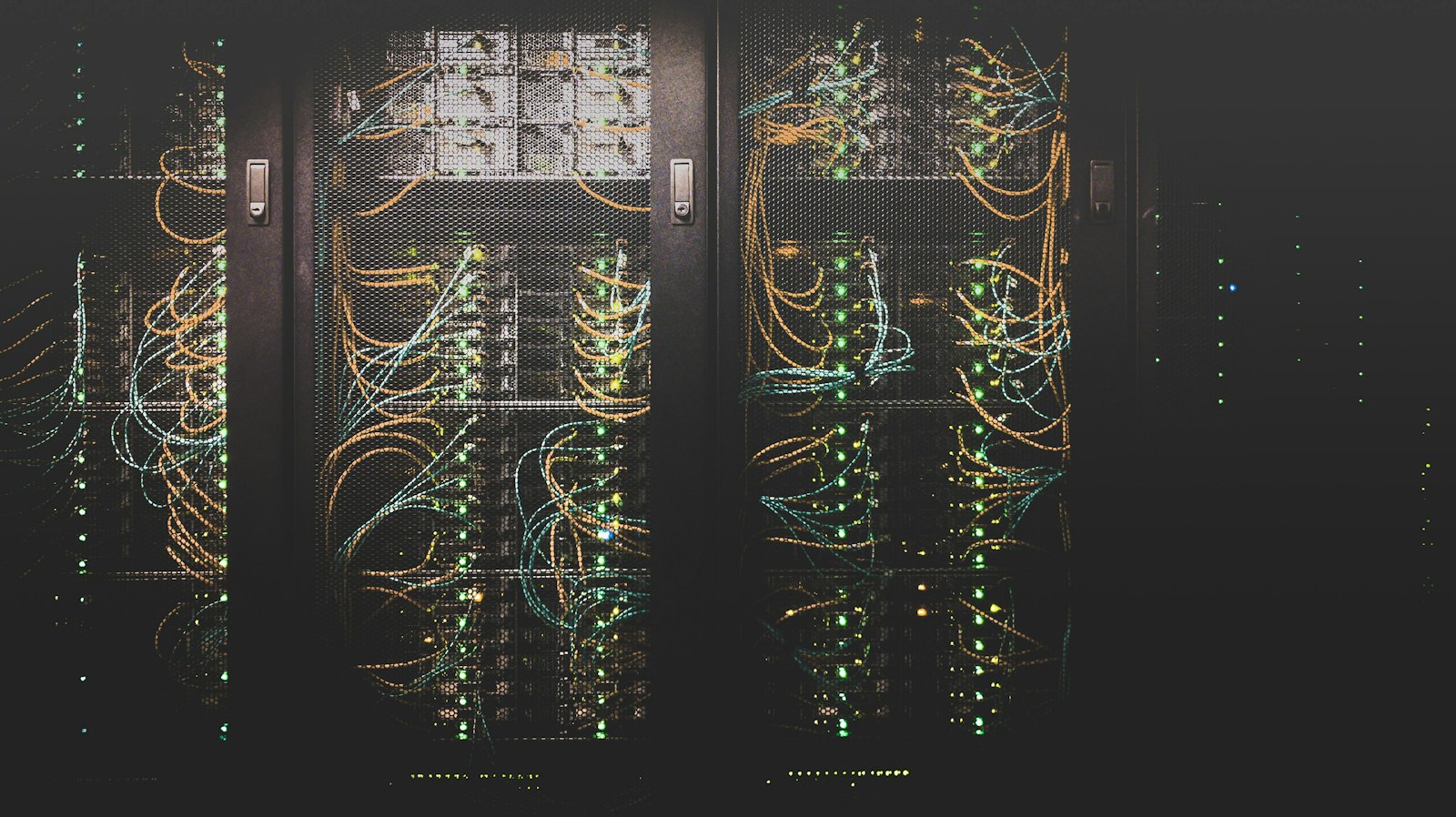 Serverkasten in een datacenter